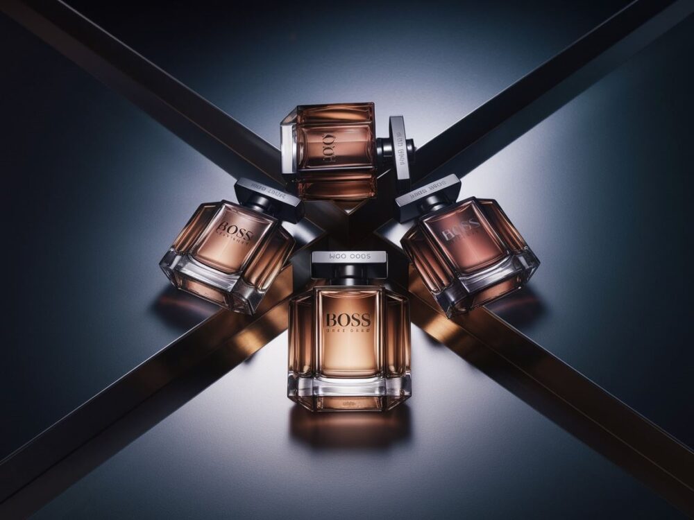 Butelki perfum Hugo Boss