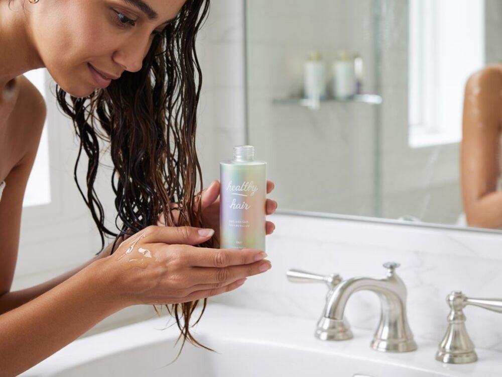 aplikacja serum do włosów