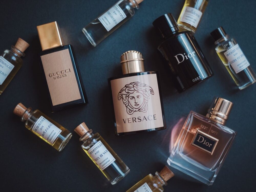 butelki z odlewkami perfum