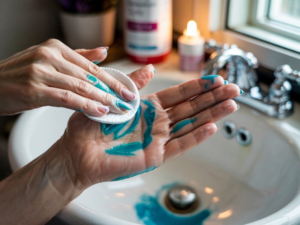 domowe sposoby na usuwanie farby z rąk