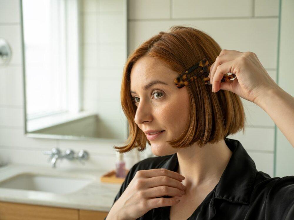 klamra do włosów na krótkich włosach