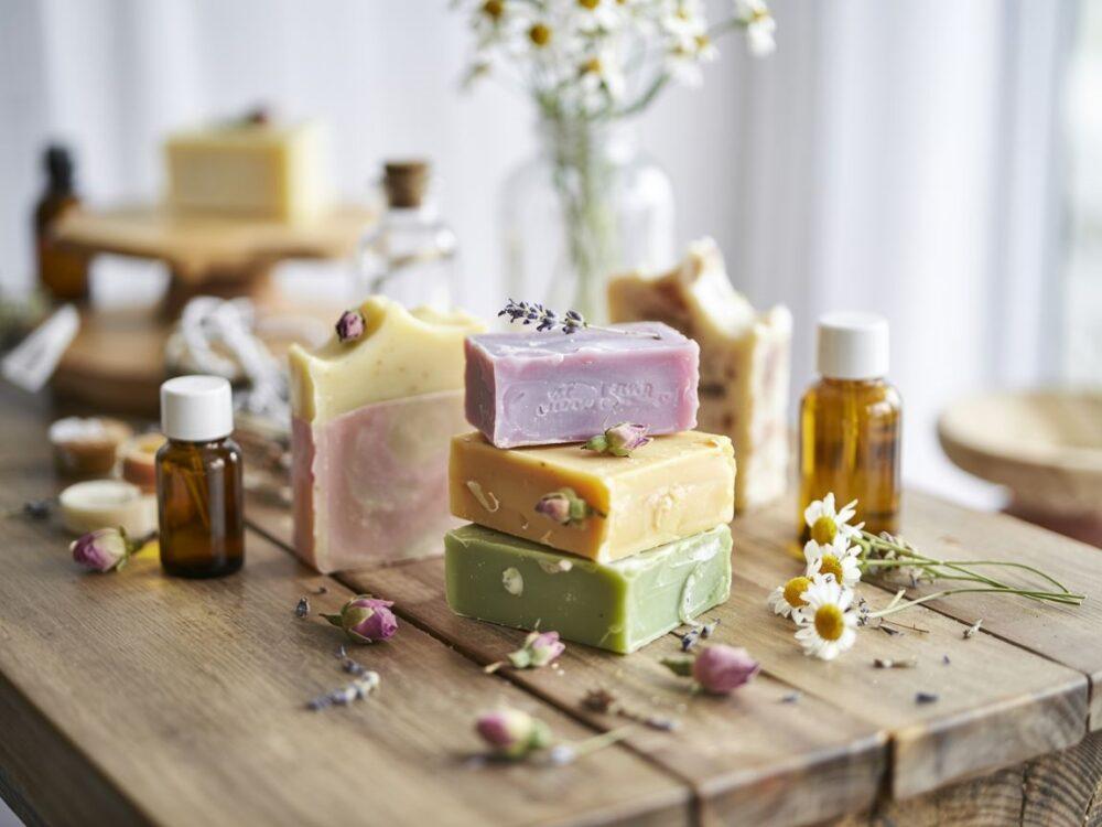 kolorowe kostki mydła