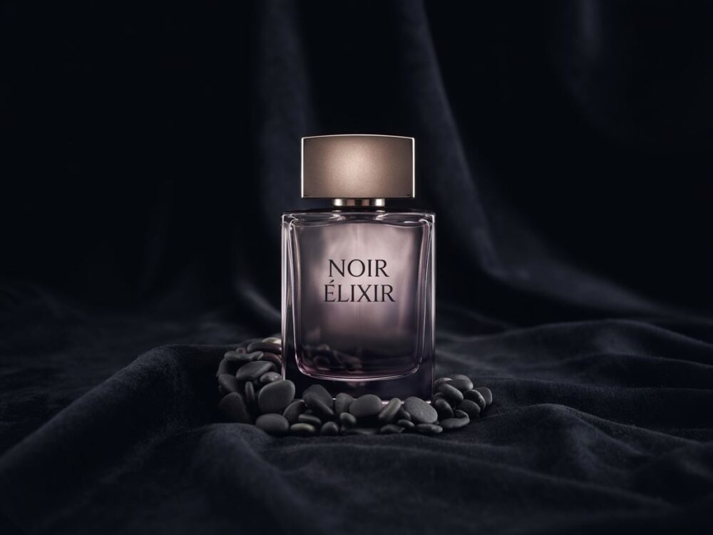 luksusowy czarny perfum