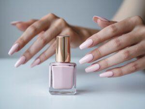 manicure różowy lakier
