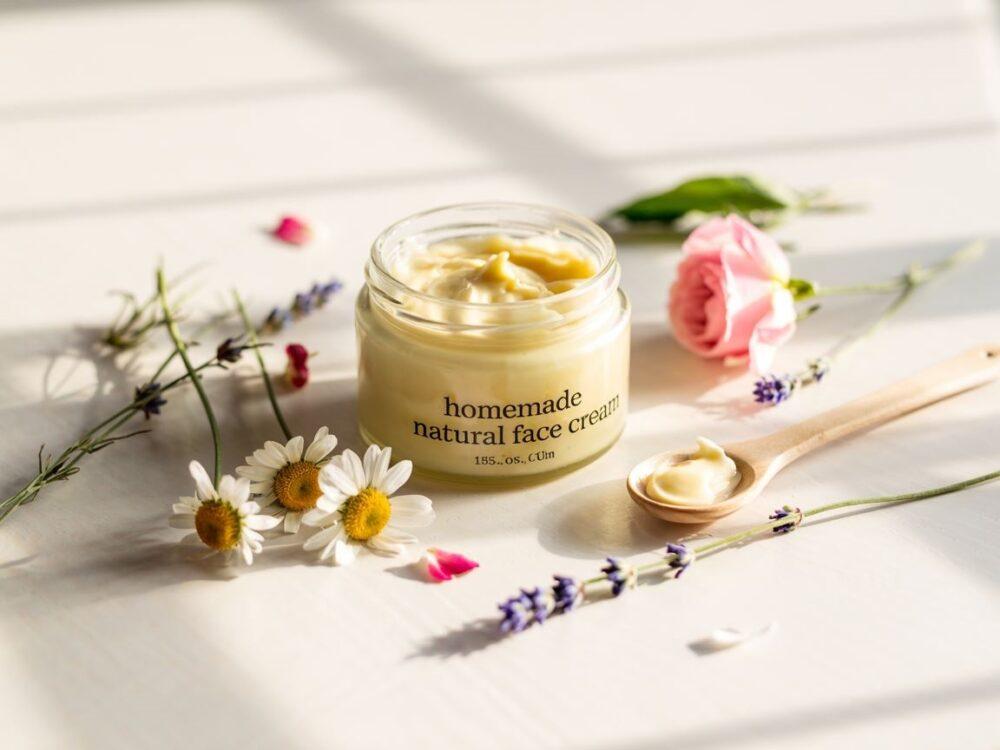 mieszanie kremu do twarzy