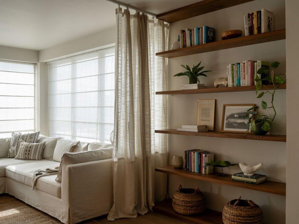 nowoczesny pokój z podziałem