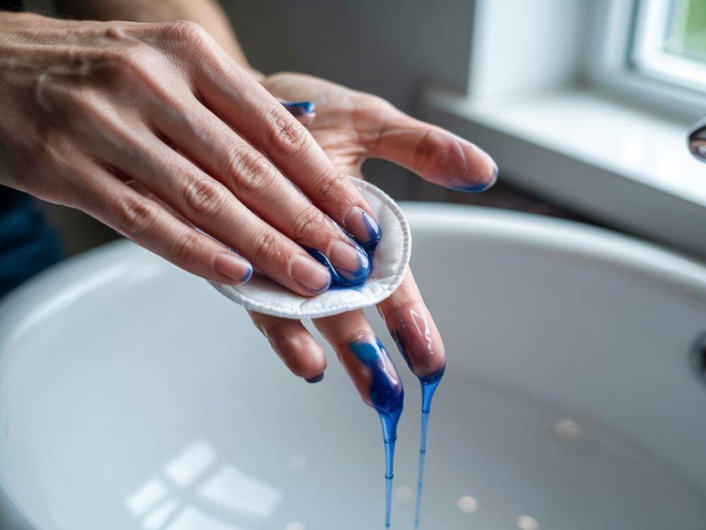 plamy po farbie na dłoniach