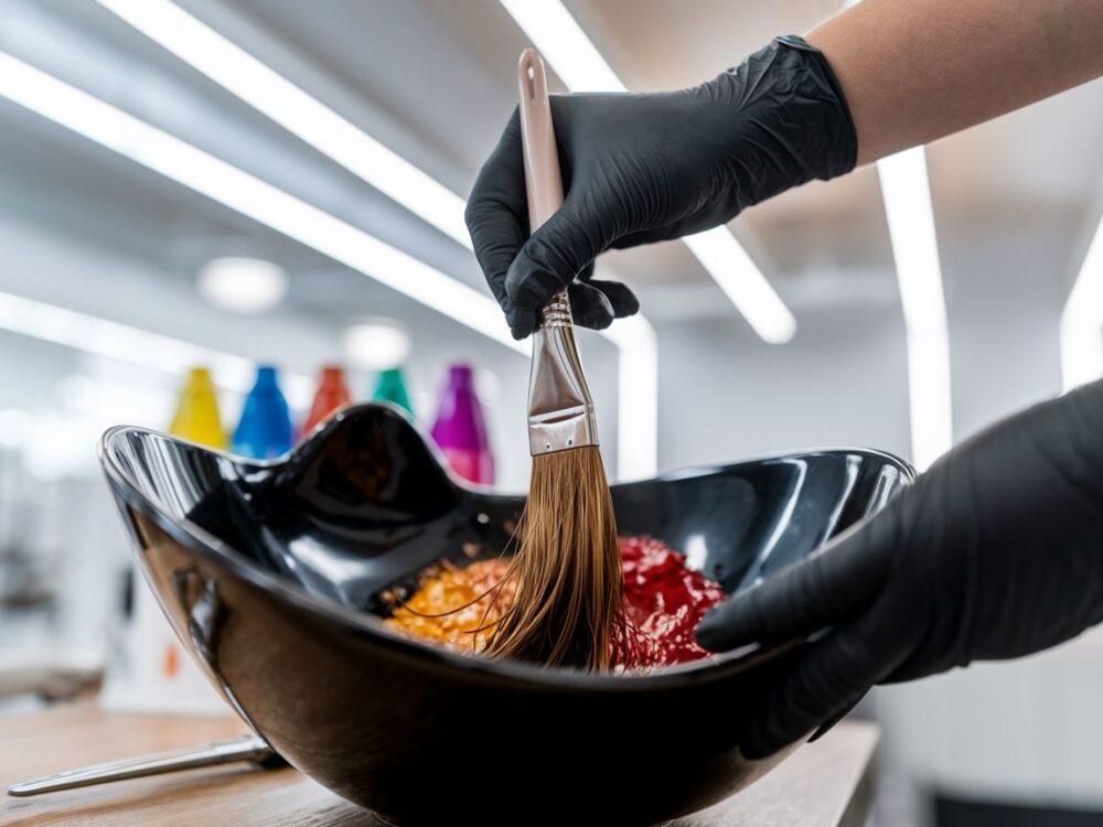 profesjonalna miska z farbą