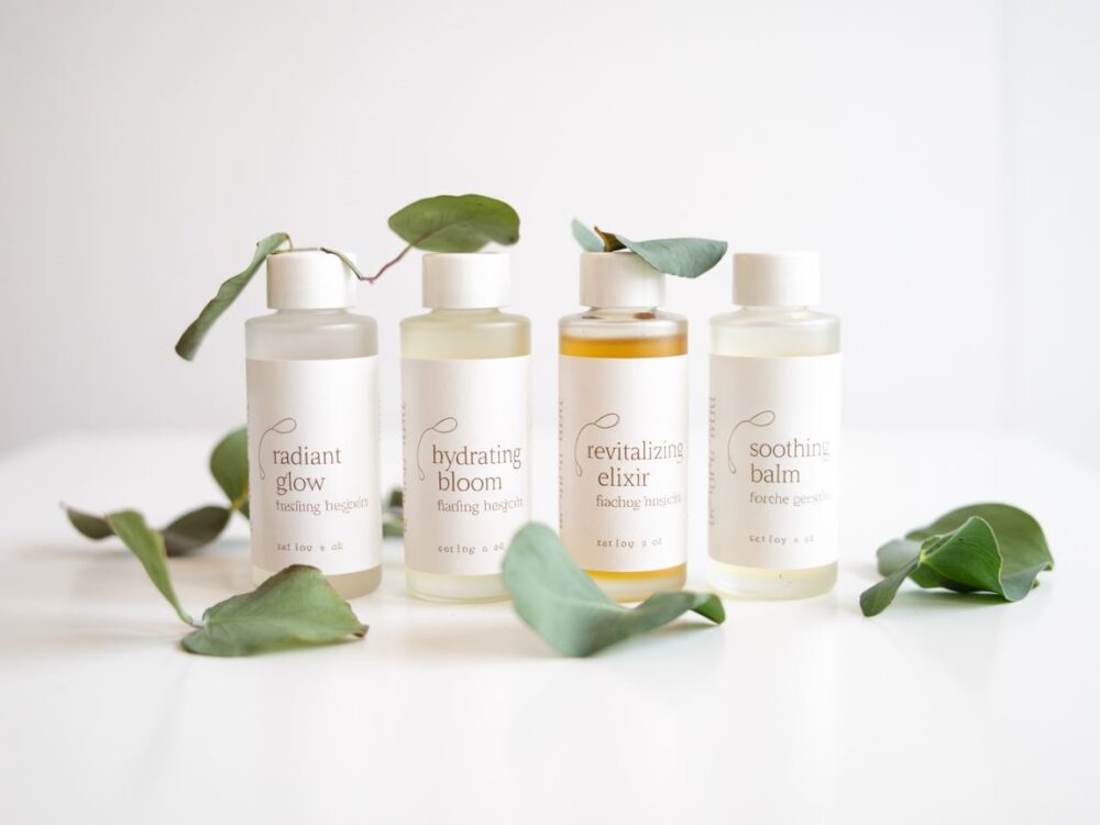 składniki do masażu twarzy