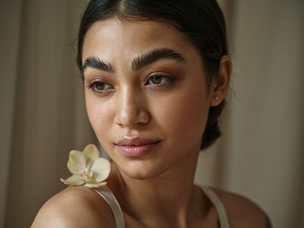 stylizacja brwi dla okrągłej twarzy